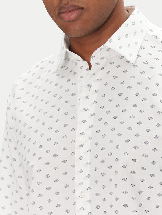 HUGO HUGO Cămașă Valerio 50539802 Alb Modern Fit