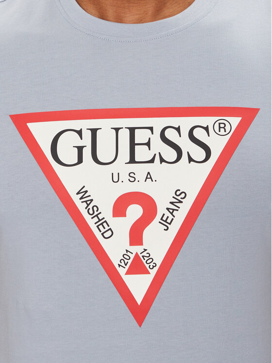 Guess Guess T-Shirt M2YI71 I3Z14 Niebieski Slim Fit