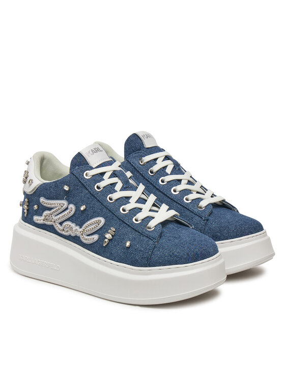 KARL LAGERFELD KARL LAGERFELD Sneakersy Ankapri KL63526 Niebieski