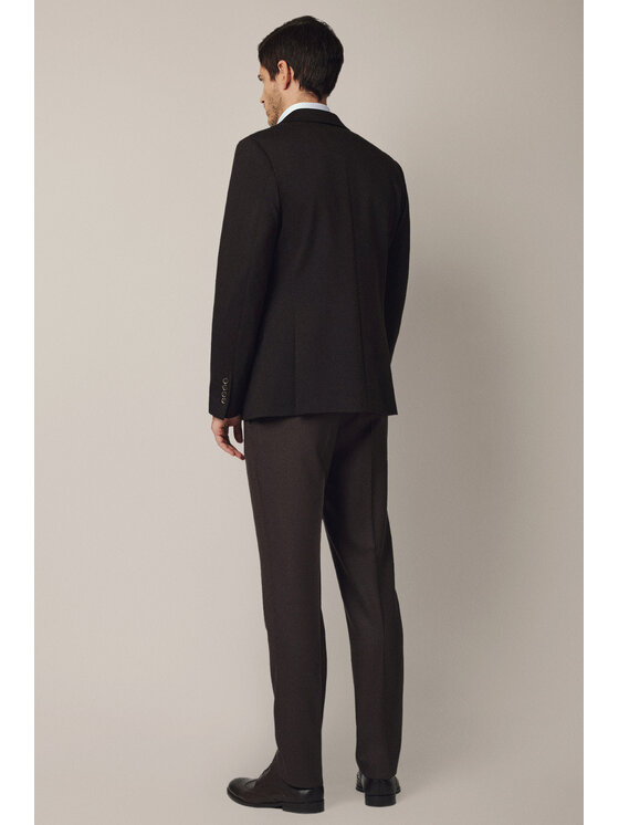 Lancerto Lancerto Marynarka Bagnone MA131225000007 Brązowy Slim Fit