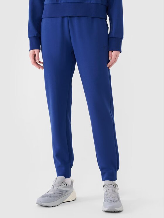 4F 4F Teplákové nohavice 4FWSS25TTROF0996-30S Modrá Regular Fit