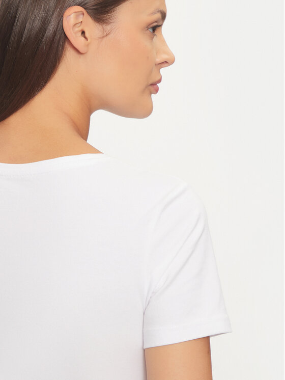 4F 4F T-shirt 4FWMM00TTSHF1846 Bijela Slim Fit