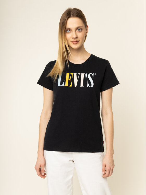 Levi's® Levi's® Tričko The Perfect Graphic Tee 17369-0959 Čierna Regular Fit