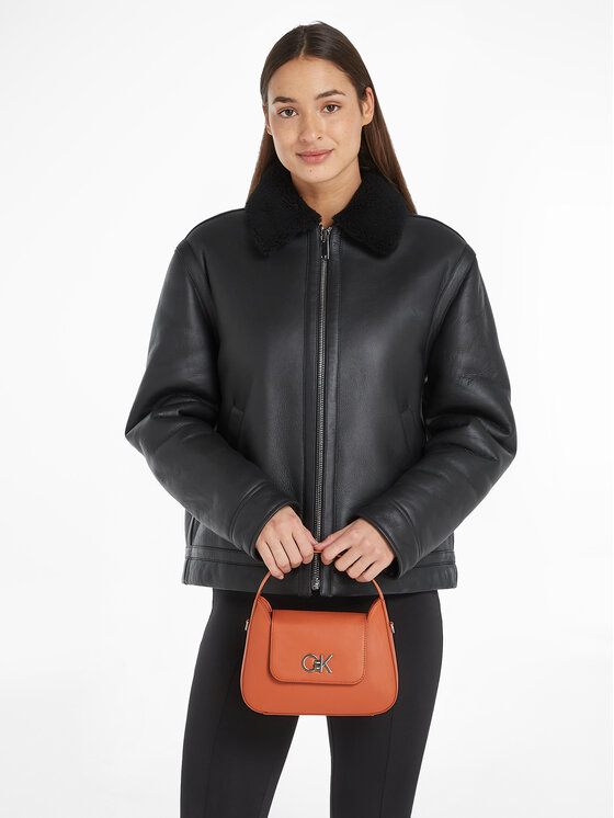 Calvin Klein Calvin Klein Ročna torba Re-Lock Crossbody W/Flap Sm K60K610770 Rjava