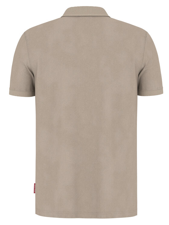 JOOP! Jeans JOOP! Jeans Тениска с яка и копчета 15 JJJ-02Ambrosian 30045619 Бежов Modern Fit