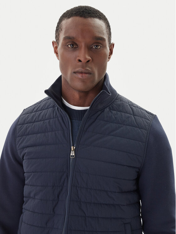 Hunter Hunter Übergangsjacke Hume Baffle HARM0016251 Dunkelblau Regular Fit