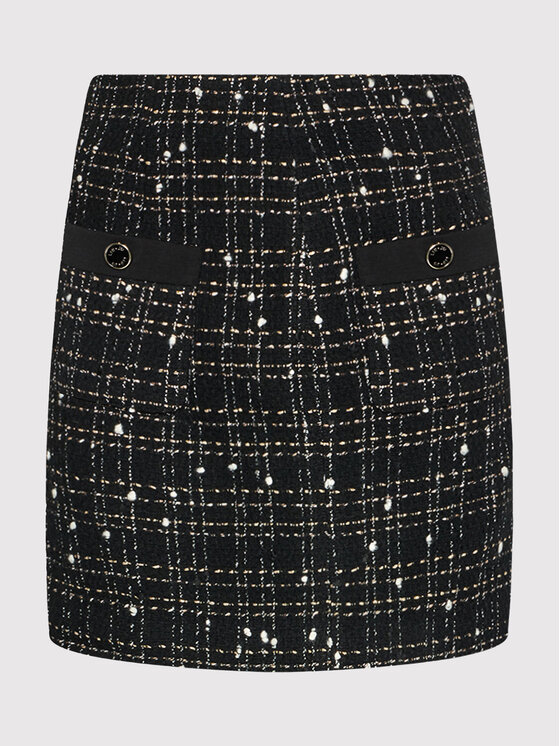 Liu Jo Liu Jo Mini sukňa CF1339 T2476 Čierna Regular Fit