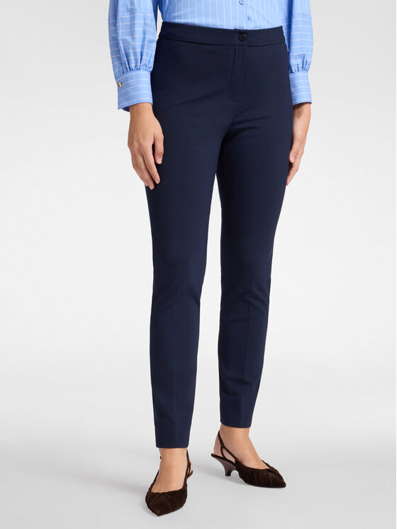Elena Mirò Elena Mirò Pantaloni di tessuto P062P300395N034 Blu Slim Fit