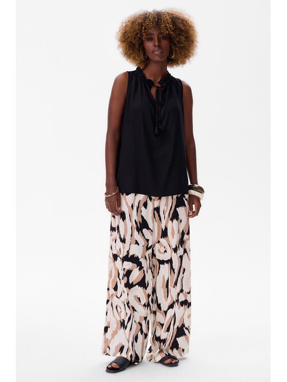 blue shadow blue shadow Bluzka Funkia Czarny Regular Fit