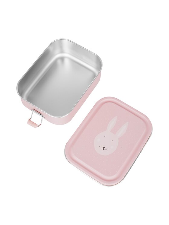 Trixie Baby Trixie Baby Lunchbox Mały stalowy lunch box - Królik Różowy