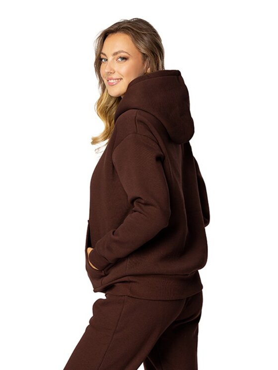 DKaren Sport DKaren Sport Bluza DK-K-B6 Brązowy Regular Fit