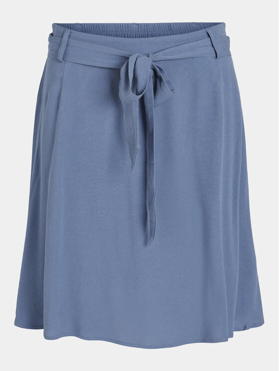 Vila Vila Fustă trapez Moashly 14089471 Albastru Regular Fit