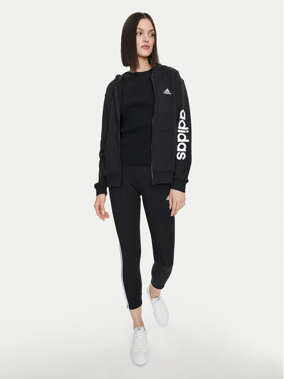 adidas adidas Bluza Essentials Linear IC6863 Czarny Regular Fit