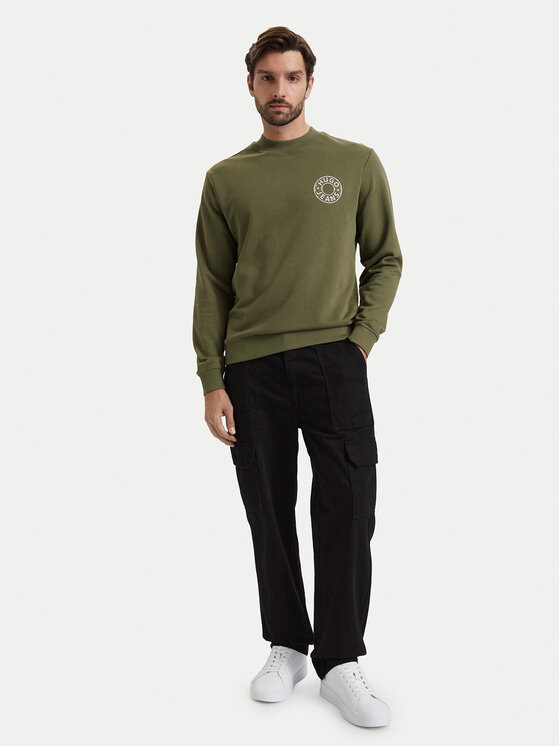 HUGO HUGO Bluza Nedos 50572298 Zielony Regular Fit