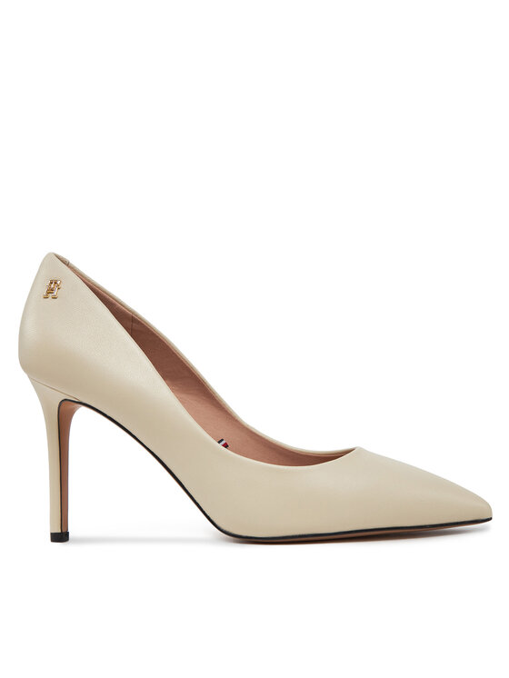 Tommy Hilfiger High Heels Essential Pointed Pump FW0FW07533 Beige Modivo