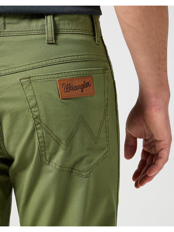Wrangler Wrangler Spodnie materiałowe TEXAS Zielony Regular Fit