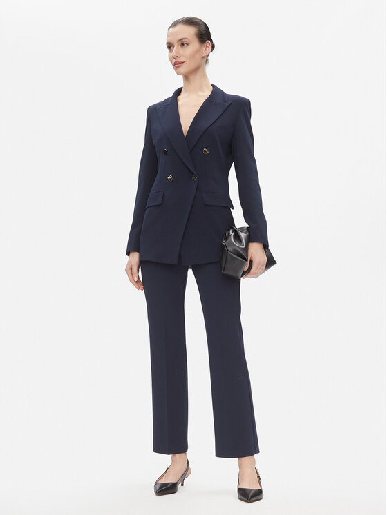 Marella Marella Spodnie materiałowe Child 2413131061200 Granatowy Regular Fit