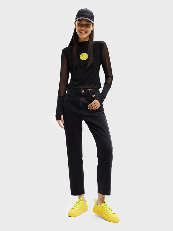 Desigual Desigual Τζιν 22WWDD64 Μαύρο Straight Fit