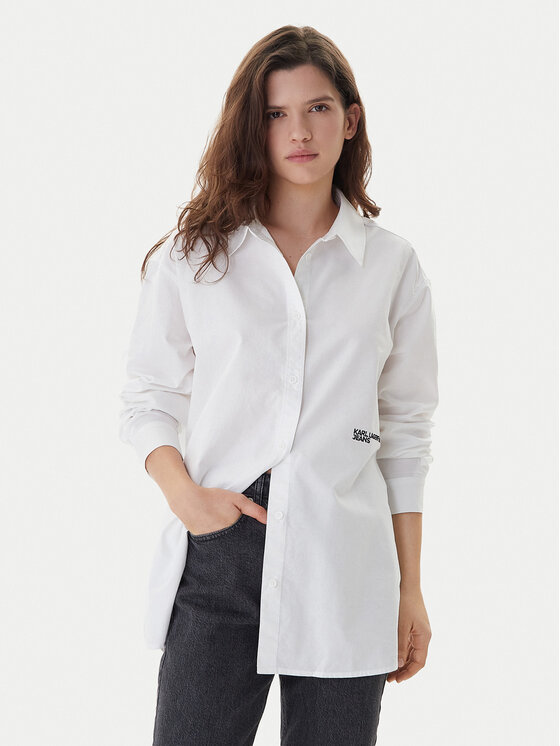 Karl Lagerfeld Jeans Karl Lagerfeld Jeans Риза A3W11010 Бял Regular Fit