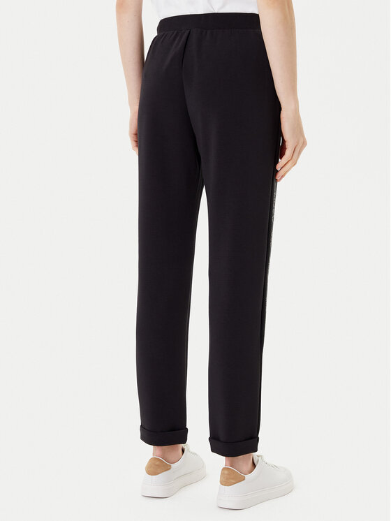 Liu Jo Liu Jo Spodnie dresowe TF5093 J4616 Czarny Regular Fit