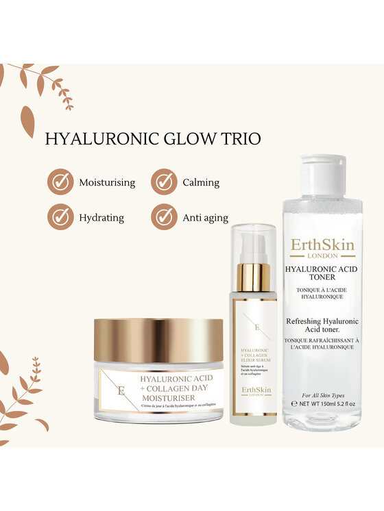 Erthskin London Erthskin London Tonik HA + Krem Dzienny Serum