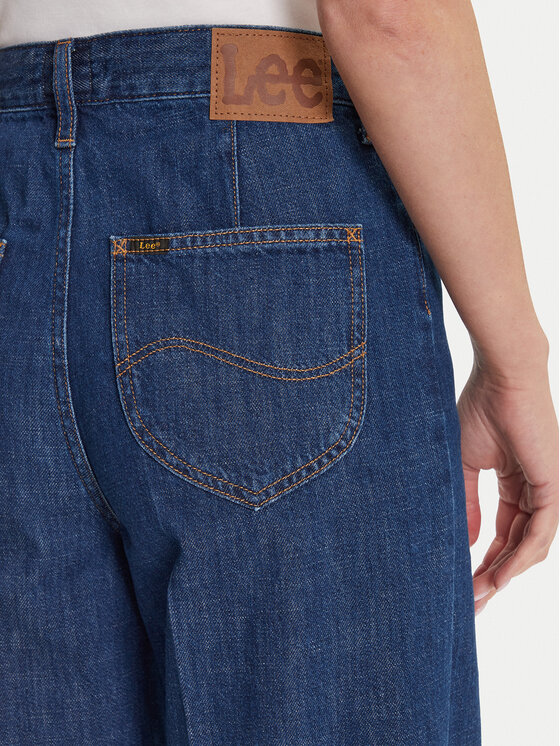 Lee Lee Jeansy Stella 112107279 Granatowy Wide Leg