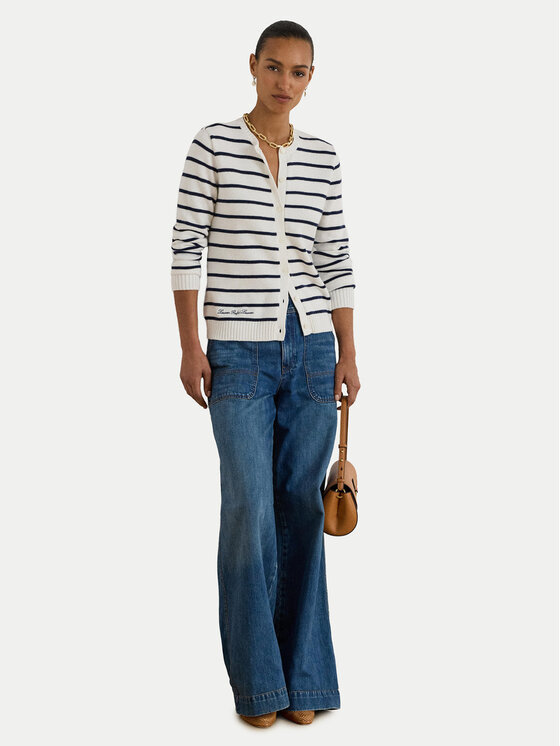 LAUREN RALPH LAUREN LAUREN RALPH LAUREN Kardigan 200P03495001 Bílá Slim Fit