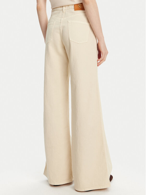 Luisa Spagnoli Luisa Spagnoli Jeansy Ali 541943 Beżowy Flare Fit