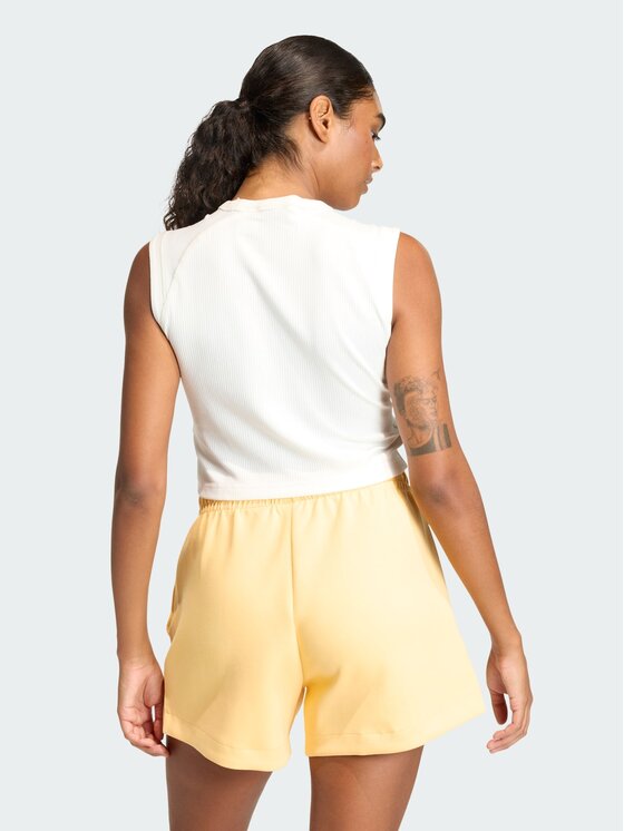 adidas adidas Top ALL SZN RIB Biały Slim Fit
