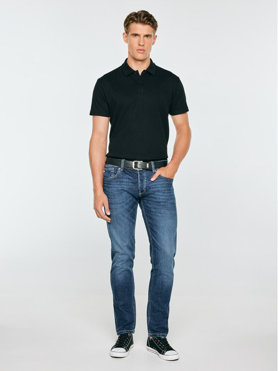 BIG STAR BIG STAR Polo NISSER Czarny Basic Fit