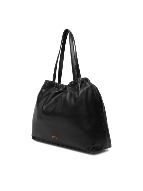 Tommy Hilfiger Tommy Hilfiger Kabelka Soft Leather Tote AW0AW18308 Černá