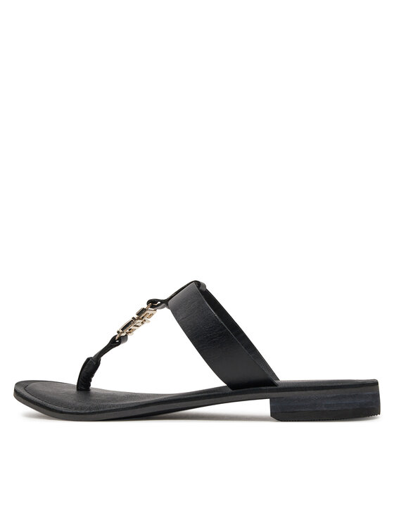 Tommy Hilfiger Tommy Hilfiger Šlepetės per pirštą Th Elevated Sandal FW0FW07174 Juoda