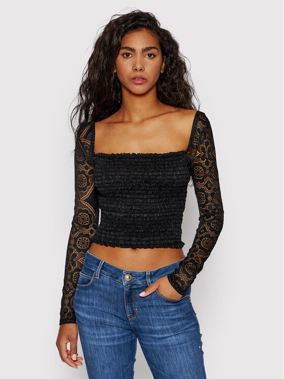 Guess Guess Palaidinė W2GP14 KB3M0 Juoda Slim Fit