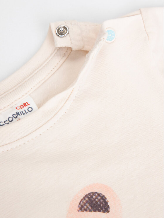 Coccodrillo Coccodrillo Bluse WC3143101SRN Écru Regular Fit