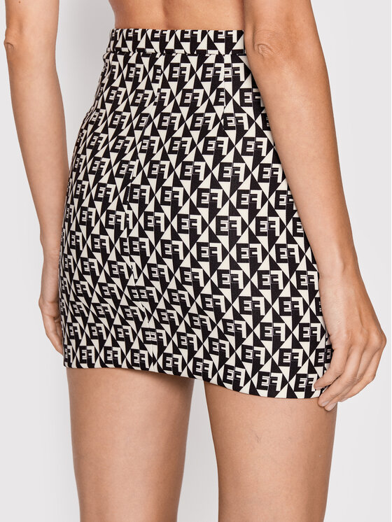 Elisabetta Franchi Elisabetta Franchi Spódnica mini GO-466-26E2-V170 Czarny Slim Fit