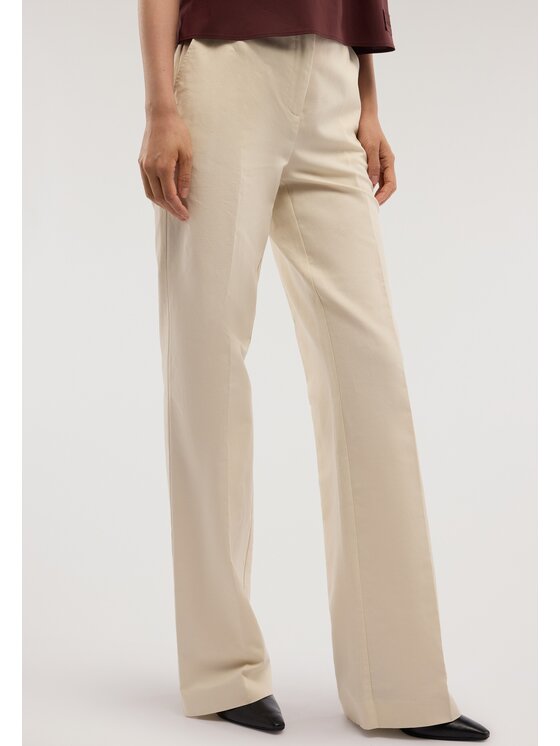 Trussardi Trussardi Spodnie materiałowe P269A102360N002 Kremowy Over Fit