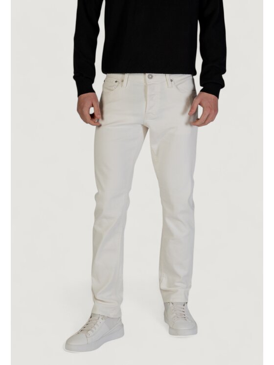 Jack&Jones Jack&Jones Τζιν JJIGLENN JJORIGINAL SQ 912 SN Λευκό Original Fit