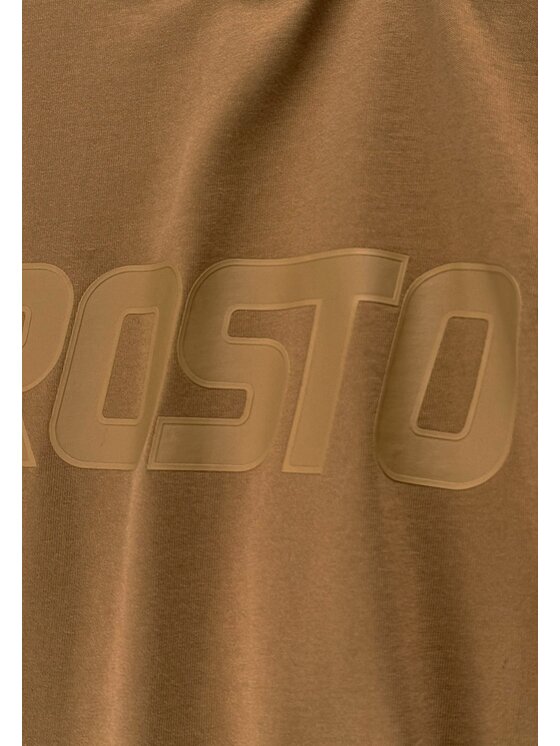PROSTO. PROSTO. T-Shirt Big Log KL261MTEE1013 Beżowy ciemny Oversize