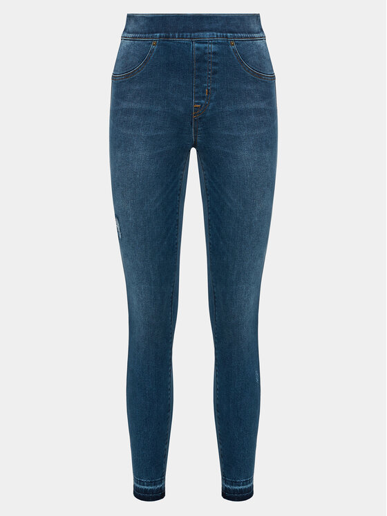 SPANX Džínsy Distressed 20203R Tmavomodrá Skinny Fit