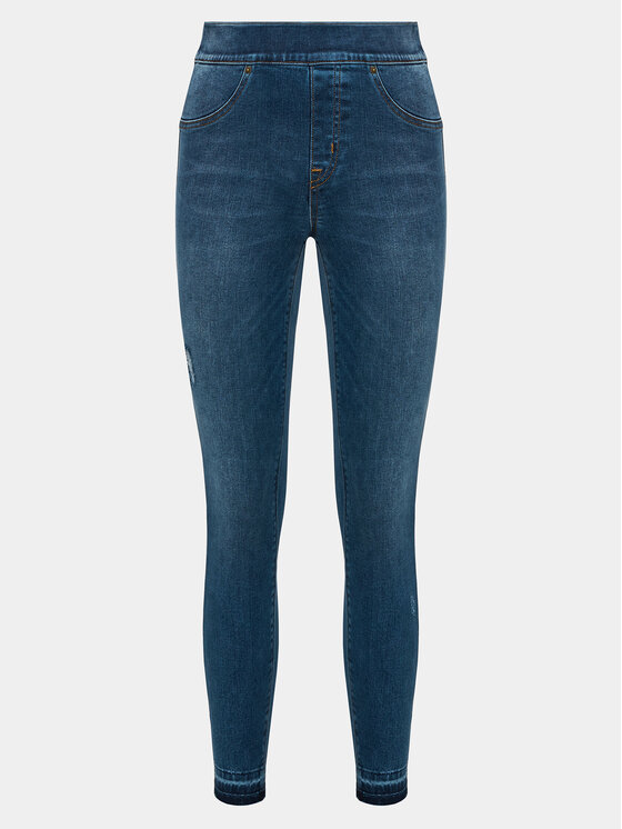 SPANX Jeans hlače Distressed 20203R Modra Skinny Fit