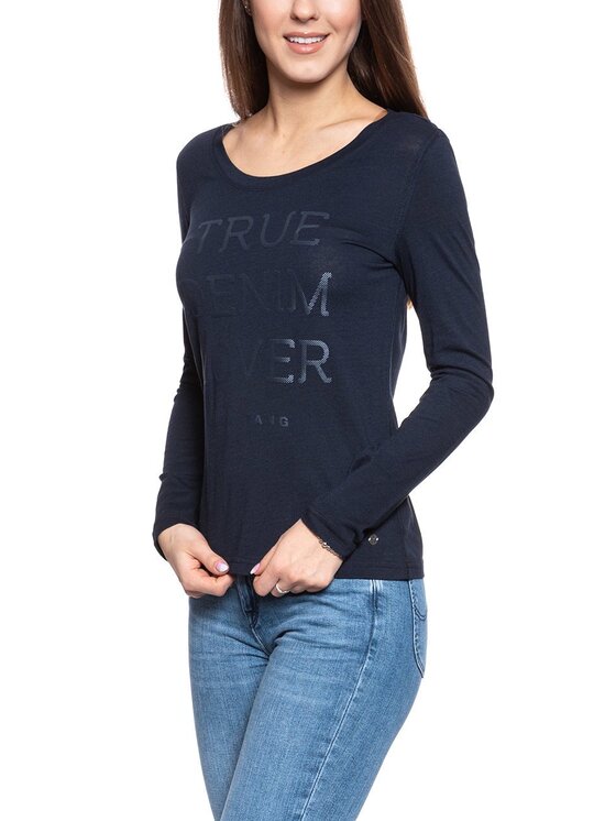 Mustang Mustang Blusa ANNE C PRINT SKY Blu Slim Fit