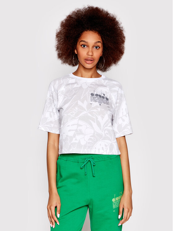 Diadora Diadora T-Shirt Manifesto 502.178412 Szary Regular Fit