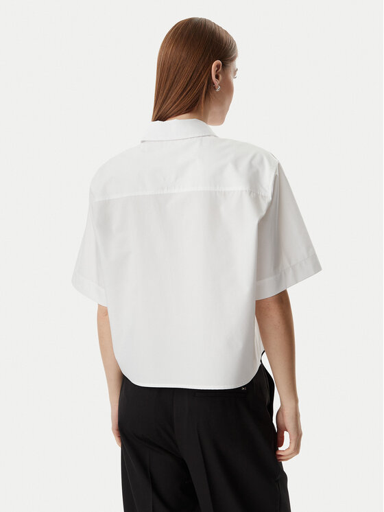 KARL LAGERFELD KARL LAGERFELD Πουκάμισο B2W11017 Λευκό Loose Fit