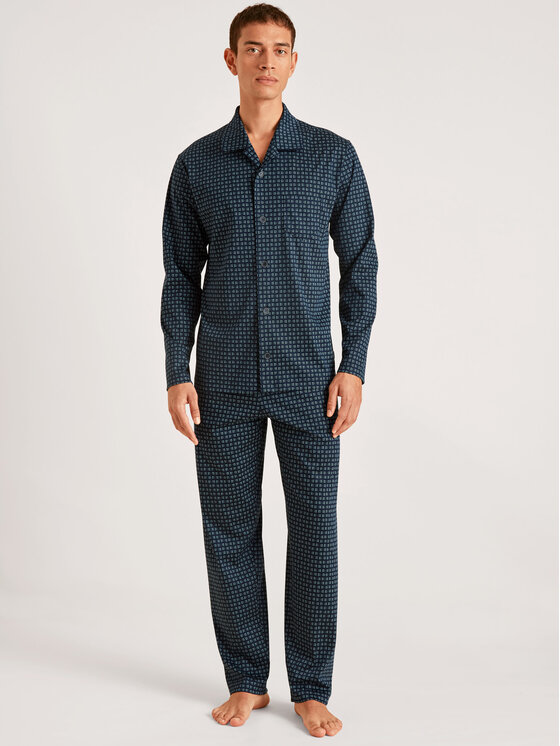 Calida Calida Pyžamo 48461 Tmavomodrá Regular Fit
