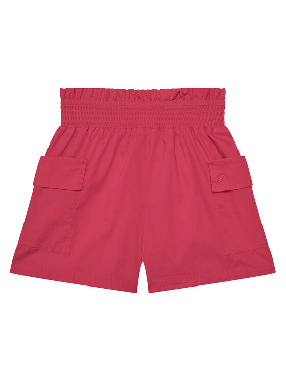 United Colors Of Benetton Szorty materiałowe 4L2VC903S Różowy Regular Fit