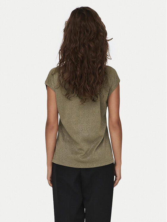 ONLY ONLY T-särk Silvery 15136069 Roheline Loose Fit