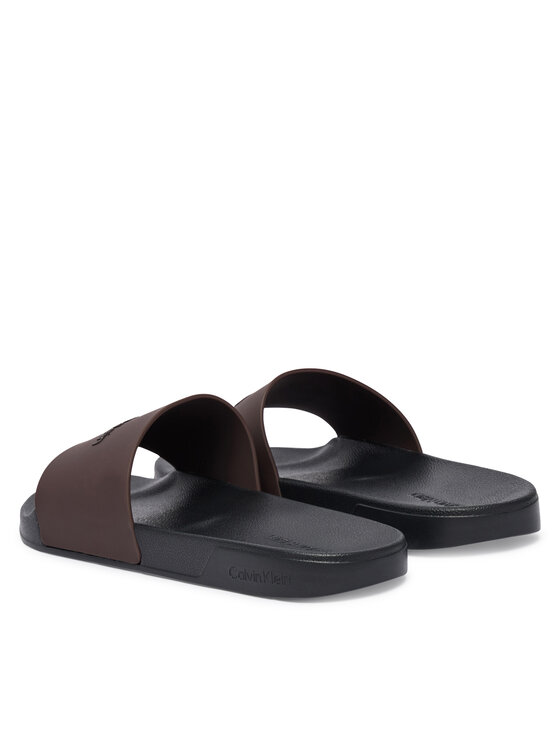 Calvin Klein Calvin Klein Παντόφλες Ess Slide Monobrand Cv HM0HM02107 Καφέ