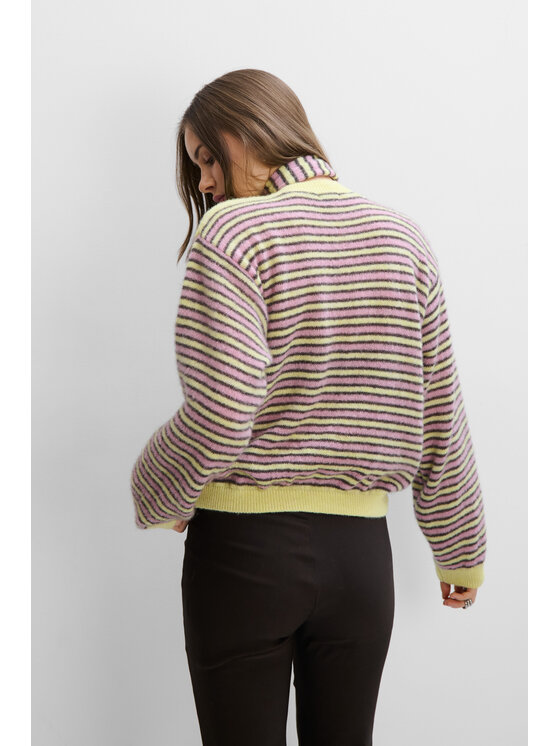 Fobya Fobya Kardigan F2104 Żółty Basic Fit
