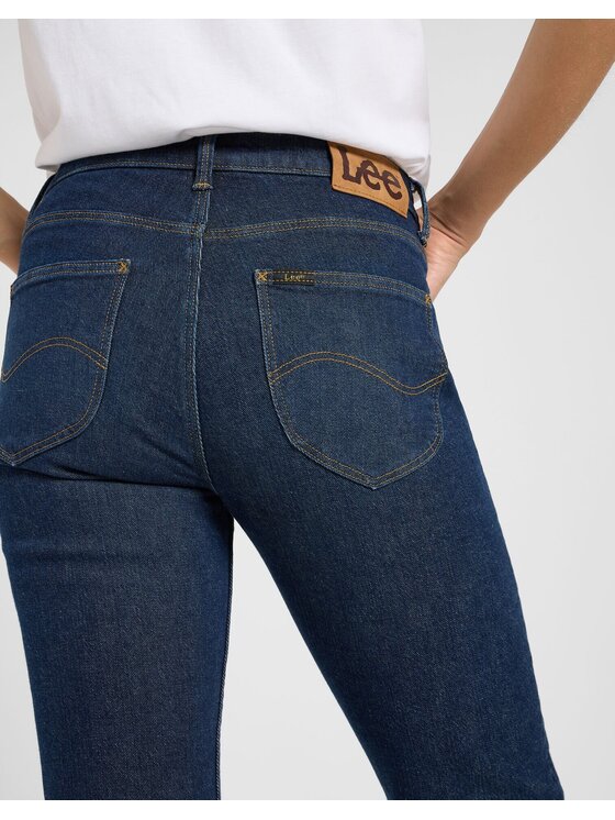 Lee Lee Jeansy ELLY Niebieski Straight Leg