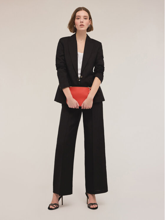 Motivi Motivi Pantaloni di tessuto P296Q003957N033 Nero Over Fit